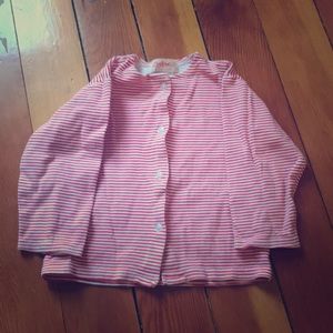 Zutano red and white button up shirt